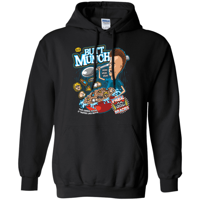 Sweatshirts Black / S Buttmunch Cereal Pullover Hoodie