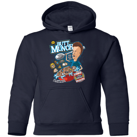 Sweatshirts Navy / YS Buttmunch Cereal Youth Hoodie