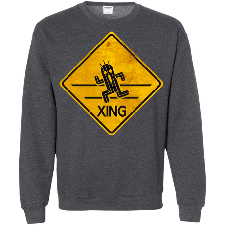 Sweatshirts Dark Heather / Small Cactuar Crossing Crewneck Sweatshirt