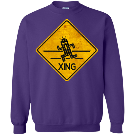 Sweatshirts Purple / Small Cactuar Crossing Crewneck Sweatshirt