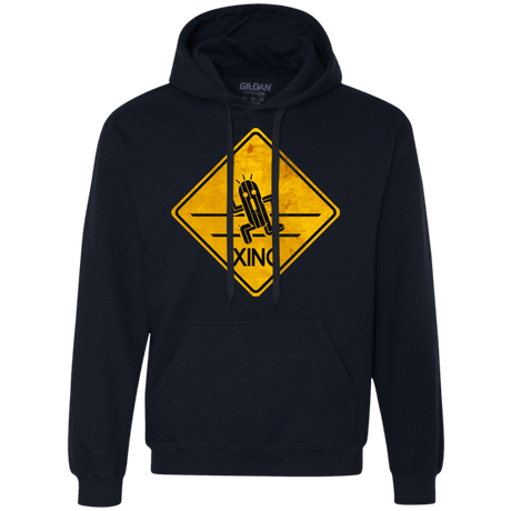 Sweatshirts Navy / Small Cactuar Crossing Premium Fleece Hoodie