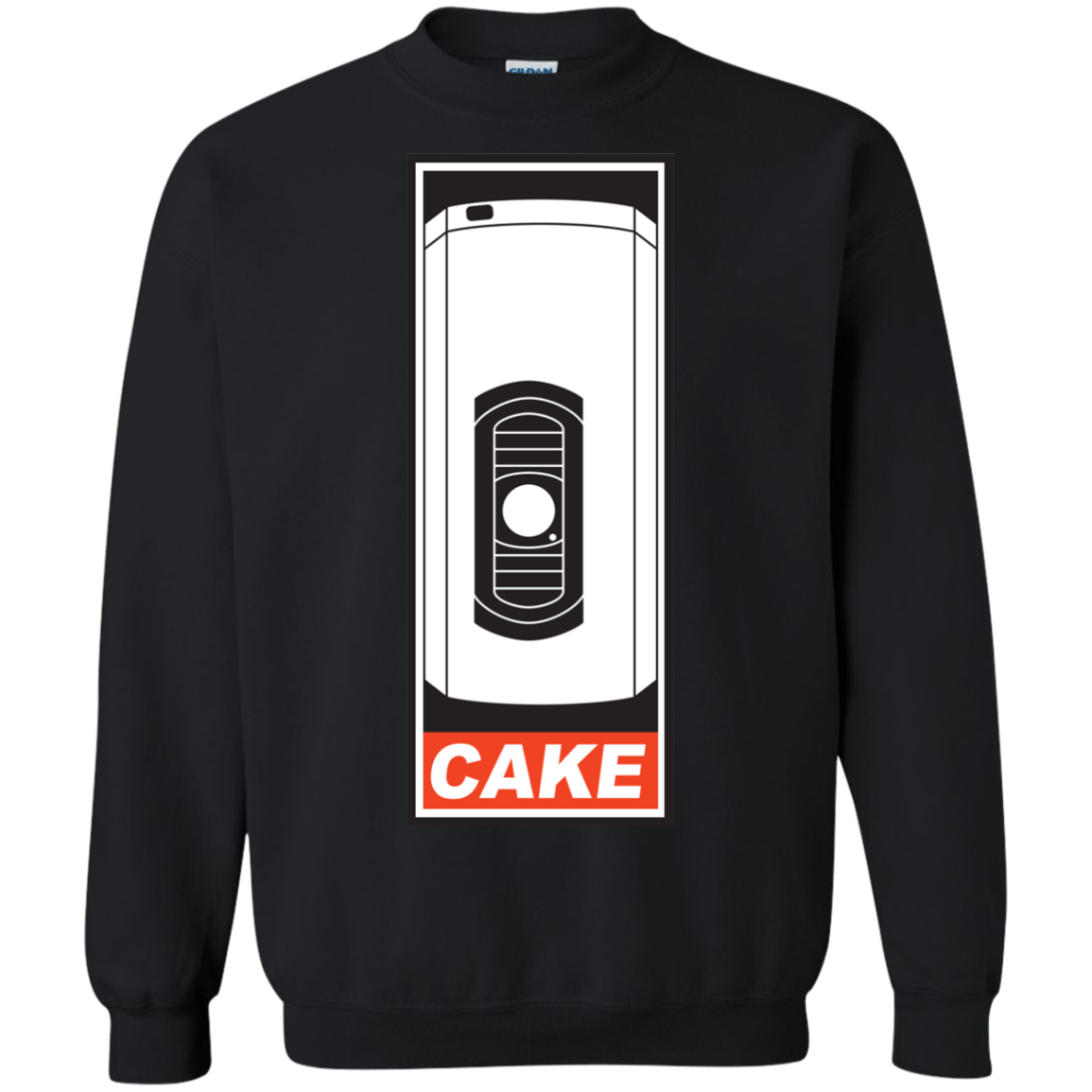 Sweatshirts Black / Small Cake is a Lie Crewneck Sweatshirt