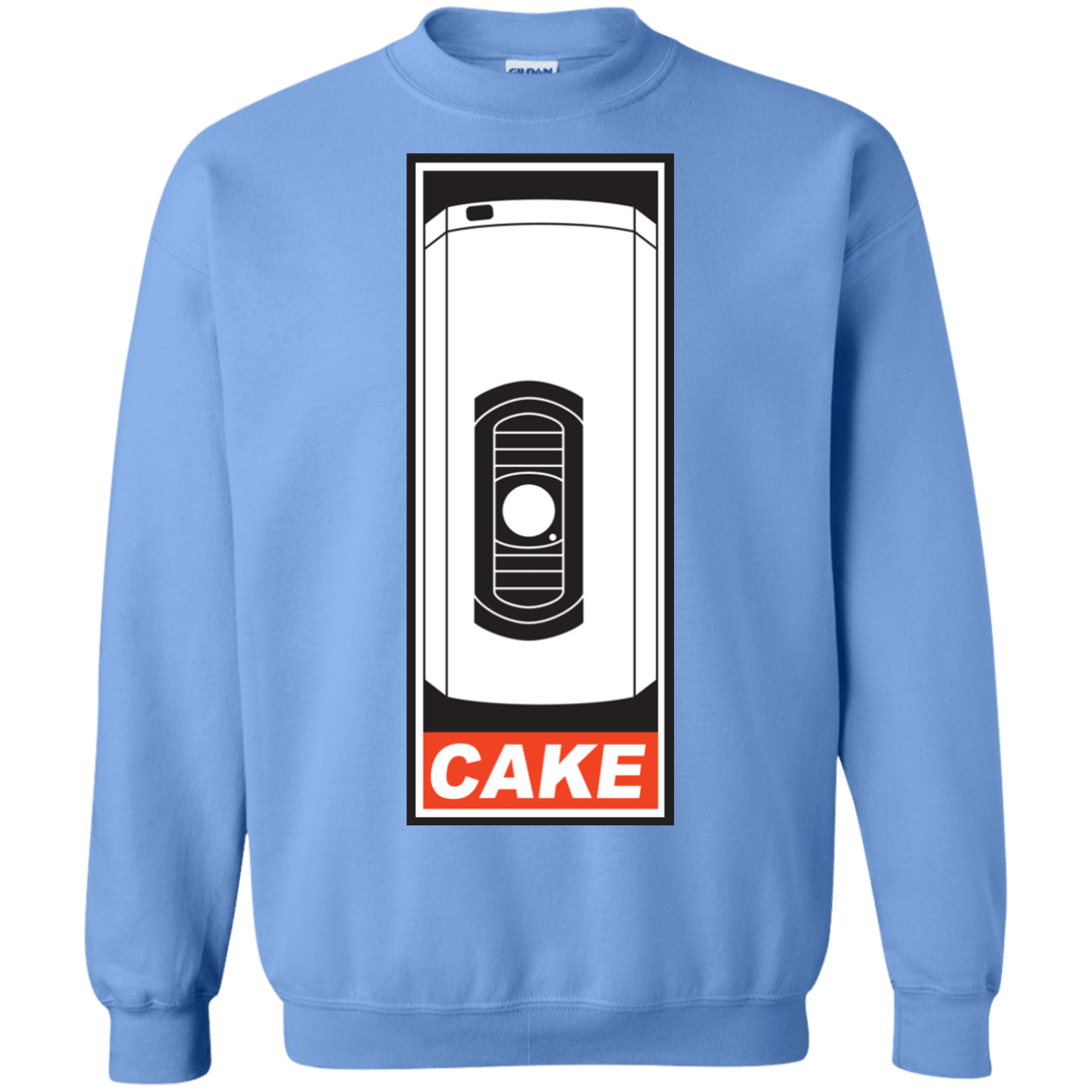 Sweatshirts Carolina Blue / Small Cake is a Lie Crewneck Sweatshirt