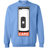 Sweatshirts Carolina Blue / Small Cake is a Lie Crewneck Sweatshirt