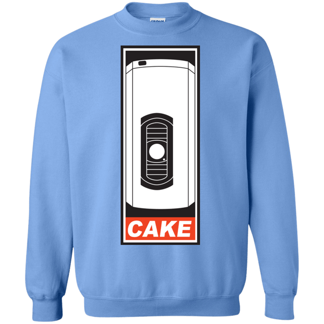 Sweatshirts Carolina Blue / Small Cake is a Lie Crewneck Sweatshirt