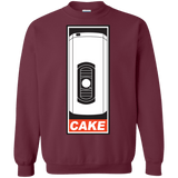 Sweatshirts Maroon / Small Cake is a Lie Crewneck Sweatshirt