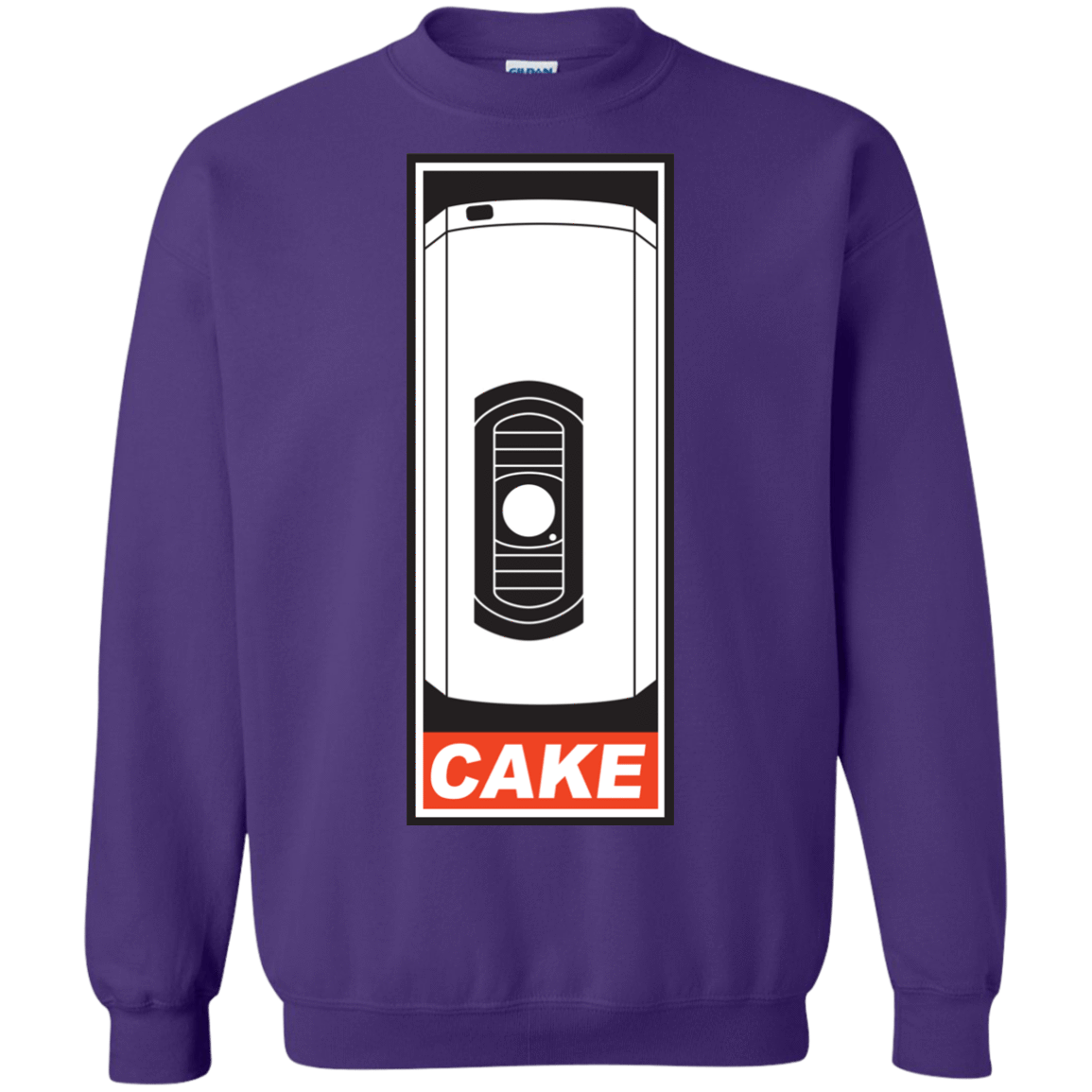 Sweatshirts Purple / Small Cake is a Lie Crewneck Sweatshirt