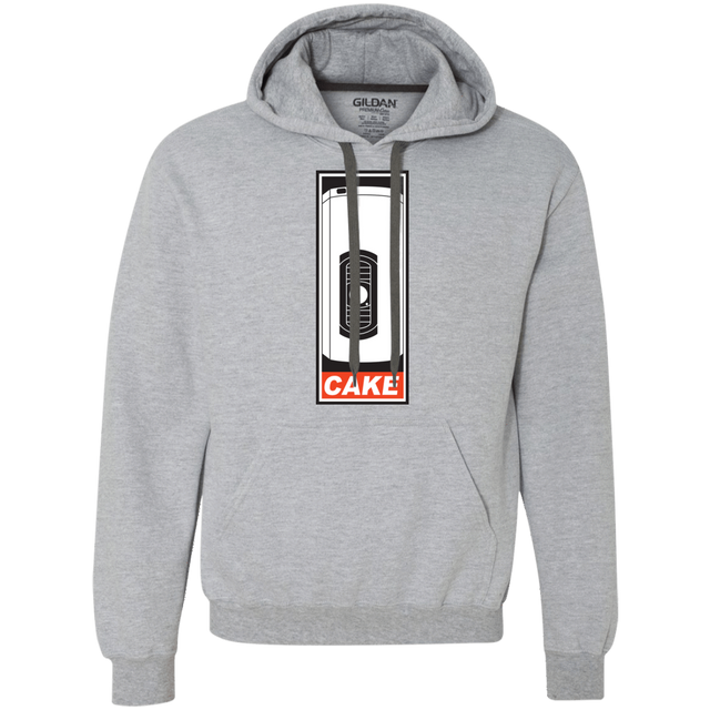 Sweatshirts Sport Grey / Small Cake is a Lie Premium Fleece Hoodie