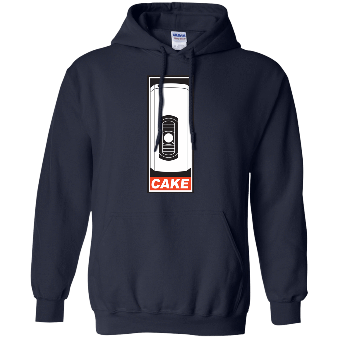 Sweatshirts Navy / Small Cake is a Lie Pullover Hoodie