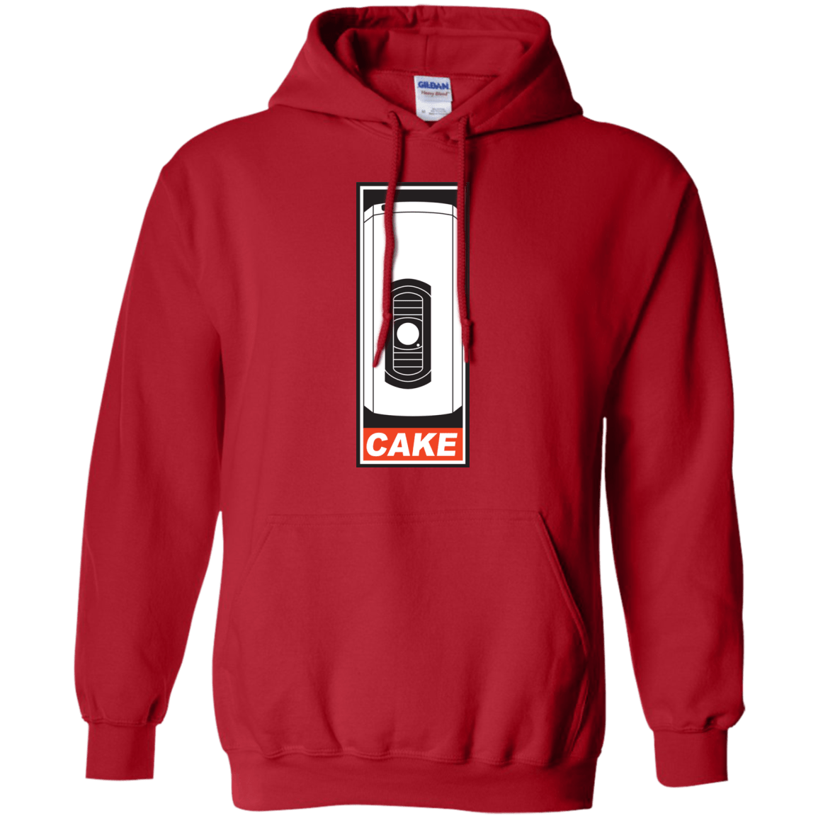 Sweatshirts Red / Small Cake is a Lie Pullover Hoodie