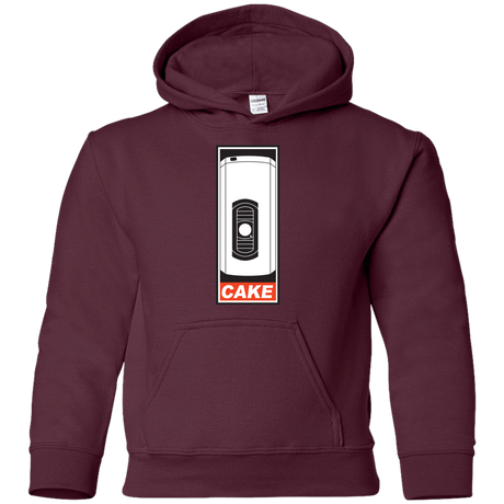 Sweatshirts Maroon / YS Cake is a Lie Youth Hoodie