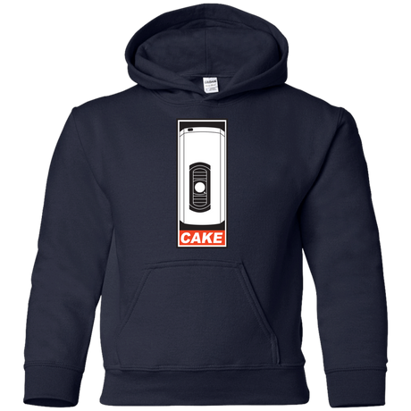 Sweatshirts Navy / YS Cake is a Lie Youth Hoodie