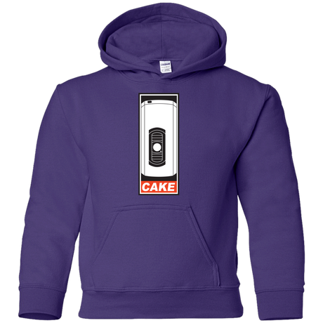 Sweatshirts Purple / YS Cake is a Lie Youth Hoodie