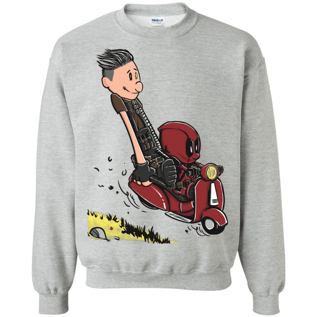 Sweatshirts Sport Grey / S Calvin & Deadpool Crewneck Sweatshirt