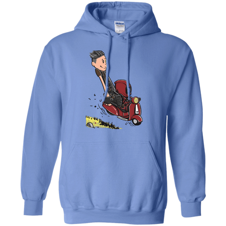 Sweatshirts Carolina Blue / S Calvin & Deadpool Pullover Hoodie