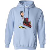 Sweatshirts Light Blue / S Calvin & Deadpool Pullover Hoodie