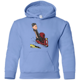 Sweatshirts Carolina Blue / YS Calvin & Deadpool Youth Hoodie