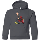 Sweatshirts Charcoal / YS Calvin & Deadpool Youth Hoodie