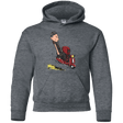 Sweatshirts Dark Heather / YS Calvin & Deadpool Youth Hoodie