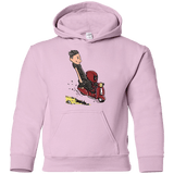 Sweatshirts Light Pink / YS Calvin & Deadpool Youth Hoodie
