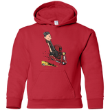 Sweatshirts Red / YS Calvin & Deadpool Youth Hoodie