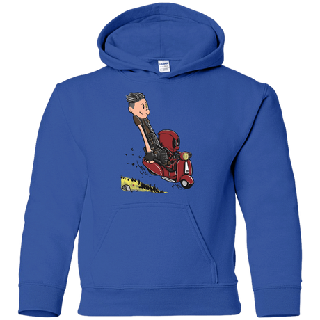 Sweatshirts Royal / YS Calvin & Deadpool Youth Hoodie