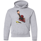 Sweatshirts Sport Grey / YS Calvin & Deadpool Youth Hoodie