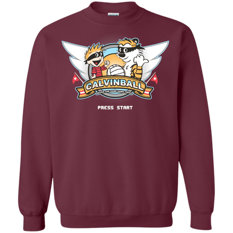 Sweatshirts Maroon / Small Calvinball Video Game Crewneck Sweatshirt