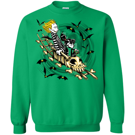 Sweatshirts Irish Green / Small Calvydia and Beetle Hobbes Crewneck Sweatshirt