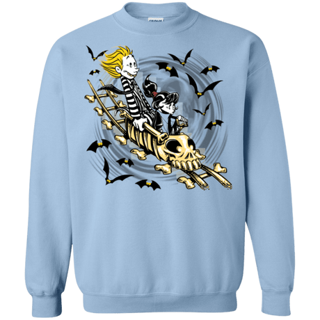 Sweatshirts Light Blue / Small Calvydia and Beetle Hobbes Crewneck Sweatshirt