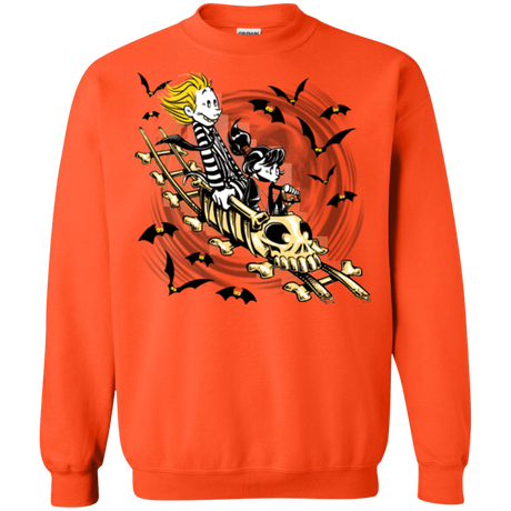 Sweatshirts Orange / Small Calvydia and Beetle Hobbes Crewneck Sweatshirt
