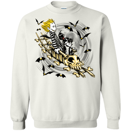 Sweatshirts White / Small Calvydia and Beetle Hobbes Crewneck Sweatshirt