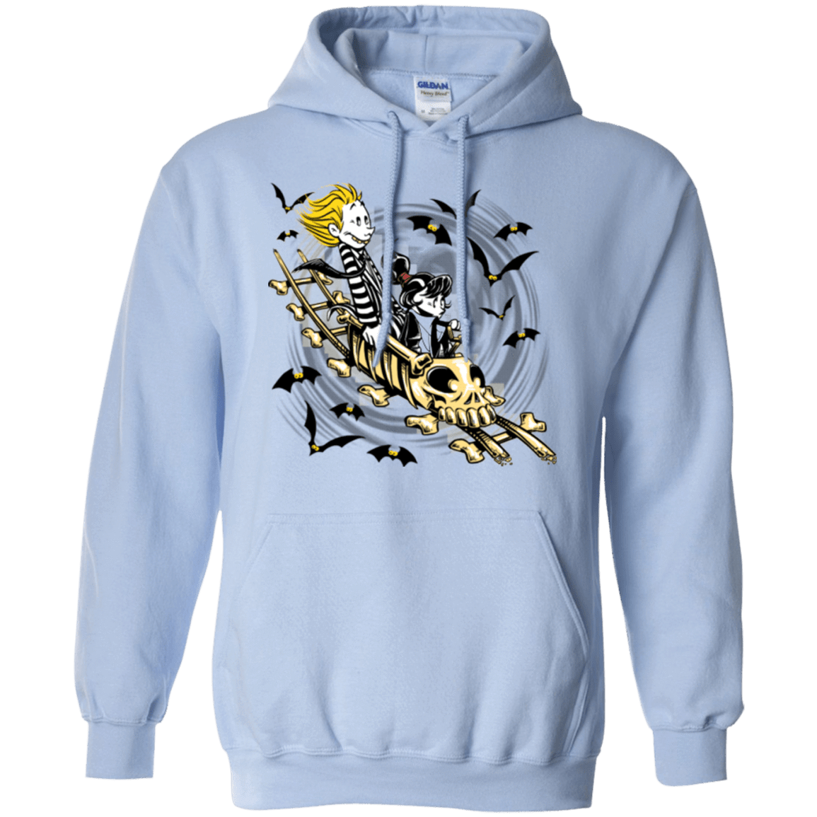 Sweatshirts Light Blue / Small Calvydia and Beetle Hobbes Pullover Hoodie