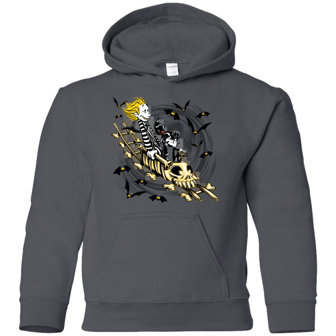 Sweatshirts Charcoal / YS Calvydia and Beetle Hobbes Youth Hoodie