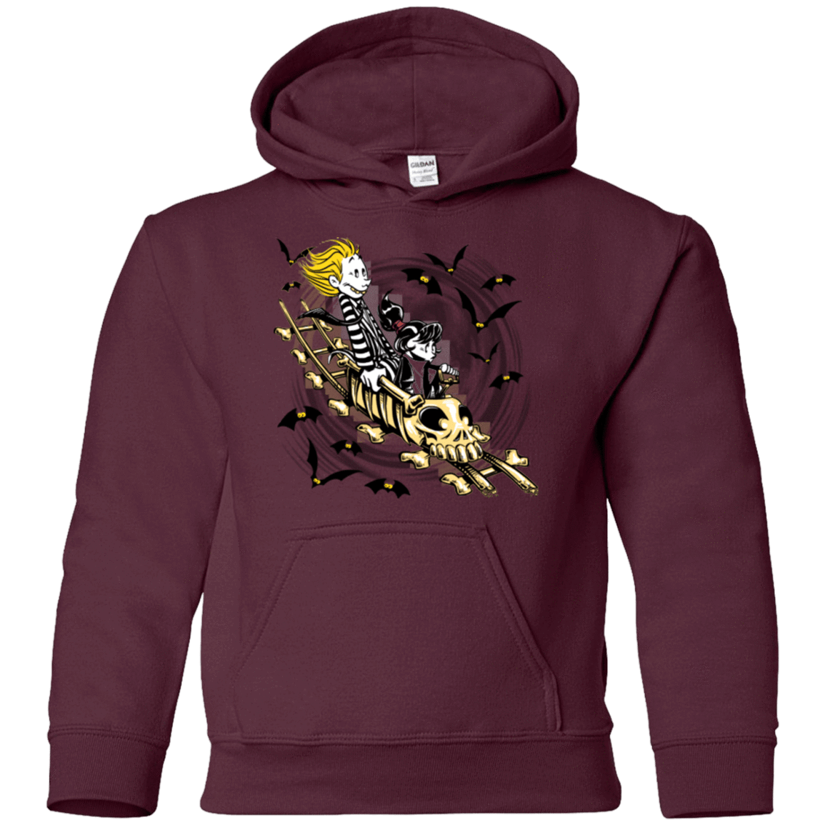 Sweatshirts Maroon / YS Calvydia and Beetle Hobbes Youth Hoodie