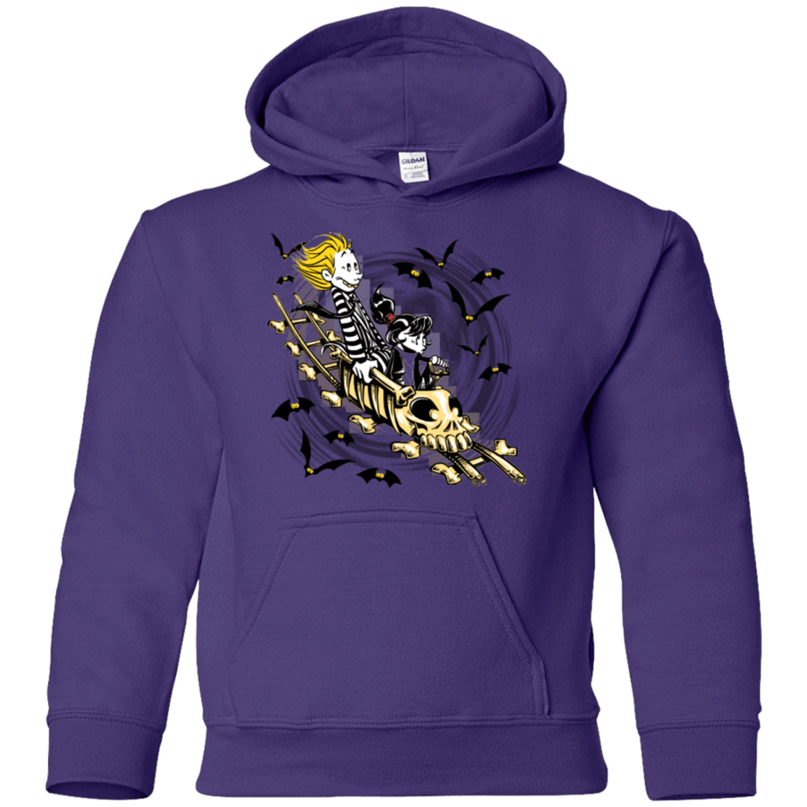 Sweatshirts Purple / YS Calvydia and Beetle Hobbes Youth Hoodie