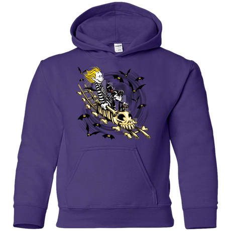 Sweatshirts Purple / YS Calvydia and Beetle Hobbes Youth Hoodie
