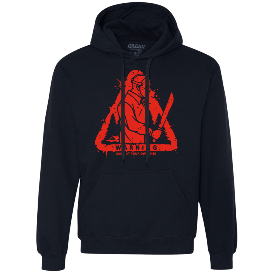 Sweatshirts Navy / S Camp at Your Own Risk Premium Fleece Hoodie