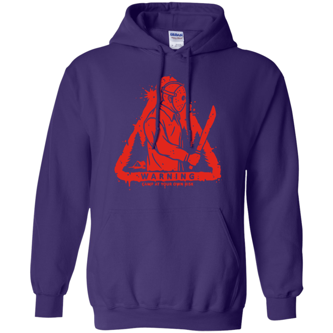 Sweatshirts Purple / S Camp at Your Own Risk Pullover Hoodie
