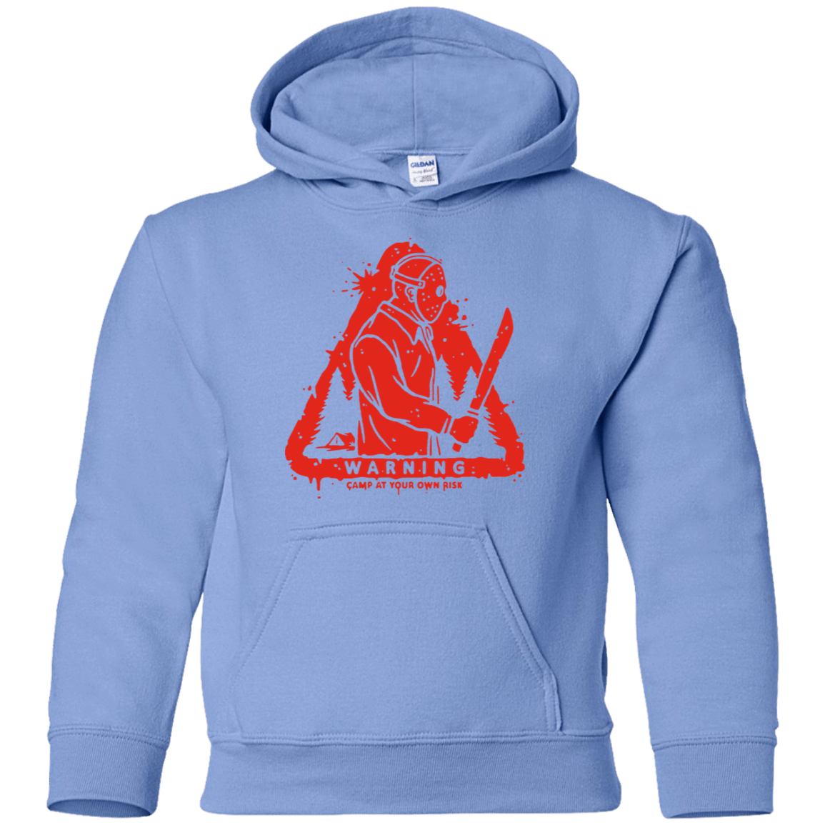 Sweatshirts Carolina Blue / YS Camp at Your Own Risk Youth Hoodie