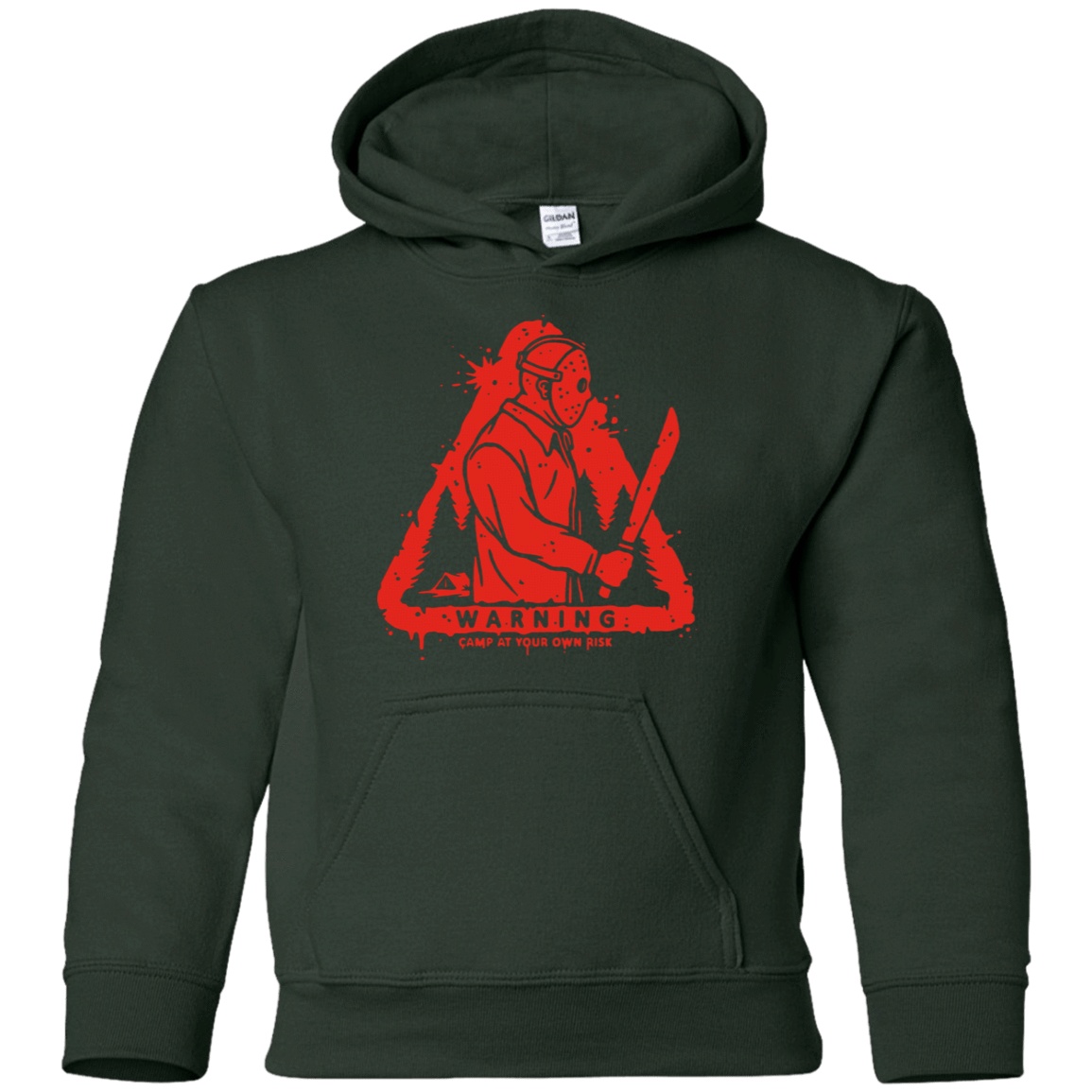 Sweatshirts Forest Green / YS Camp at Your Own Risk Youth Hoodie