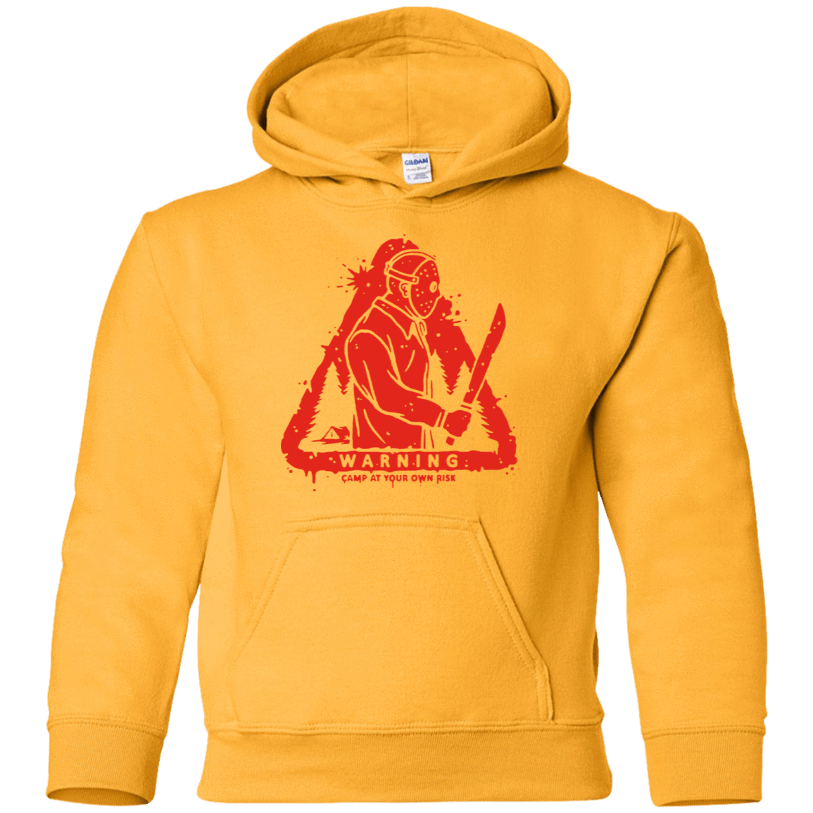 Sweatshirts Gold / YS Camp at Your Own Risk Youth Hoodie