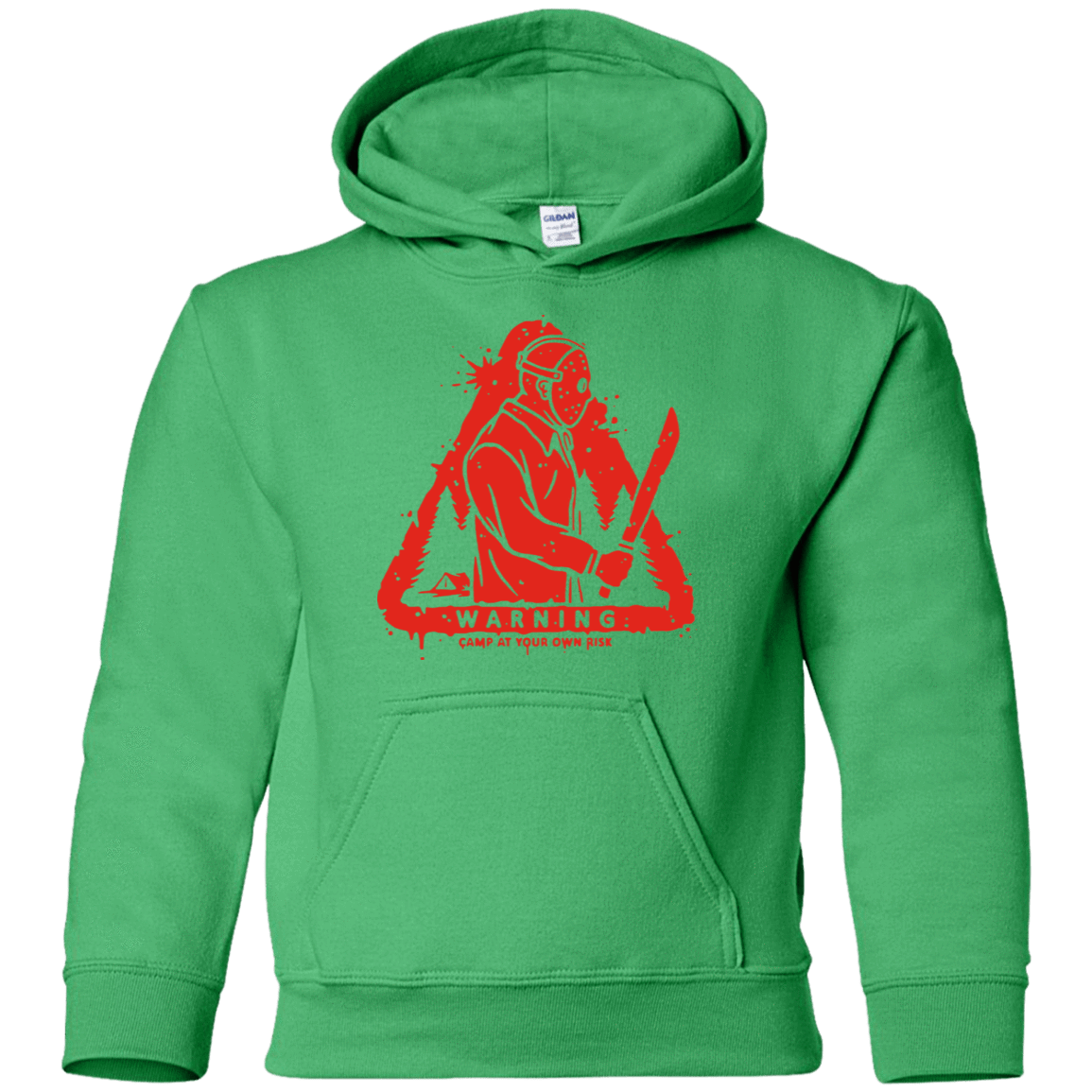 Sweatshirts Irish Green / YS Camp at Your Own Risk Youth Hoodie