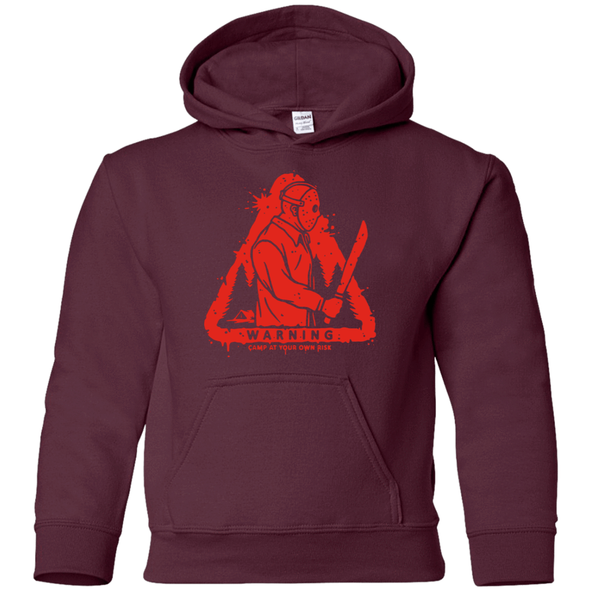 Sweatshirts Maroon / YS Camp at Your Own Risk Youth Hoodie