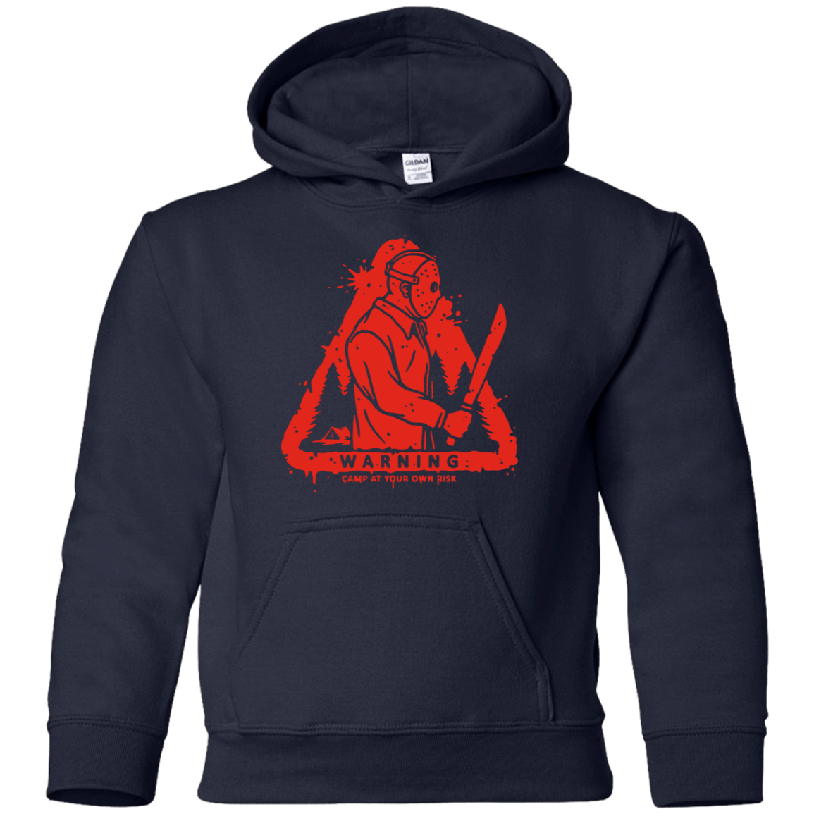 Sweatshirts Navy / YS Camp at Your Own Risk Youth Hoodie