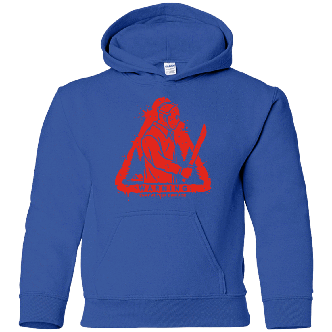 Sweatshirts Royal / YS Camp at Your Own Risk Youth Hoodie