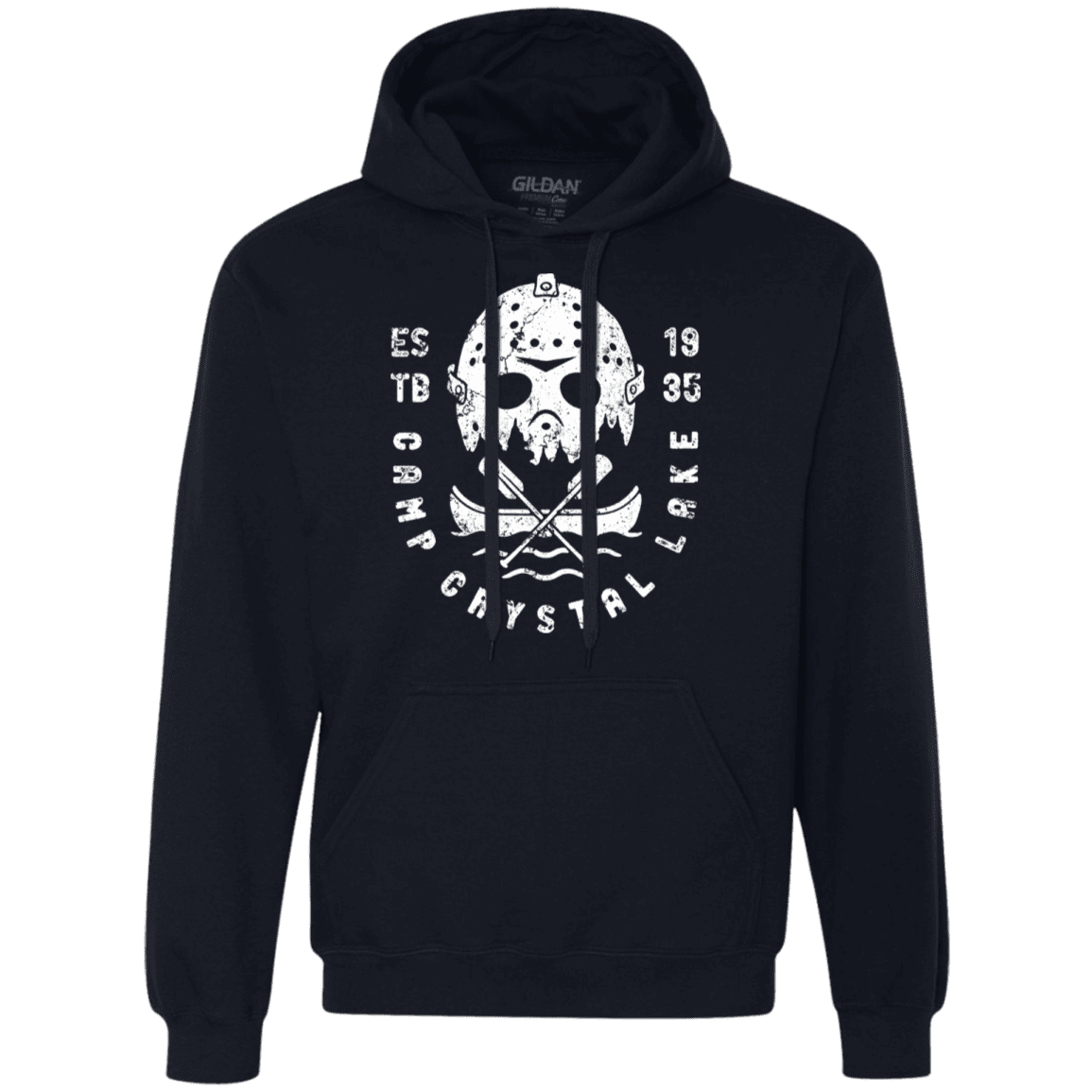 Sweatshirts Navy / S Camp Crystal Lake Premium Fleece Hoodie