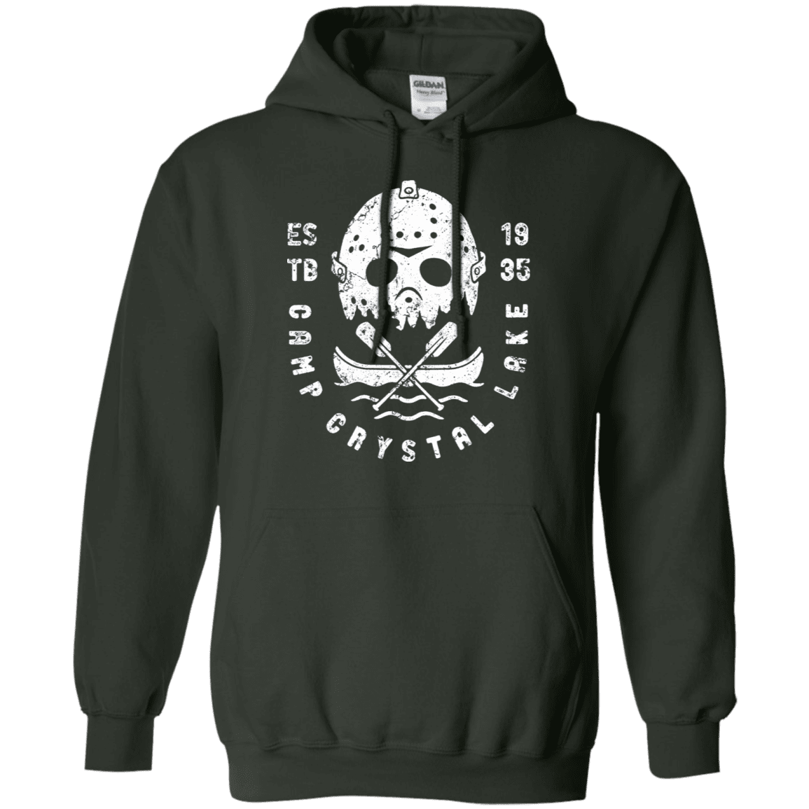 Sweatshirts Forest Green / S Camp Crystal Lake Pullover Hoodie