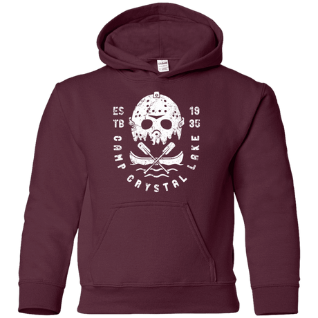 Sweatshirts Maroon / YS Camp Crystal Lake Youth Hoodie