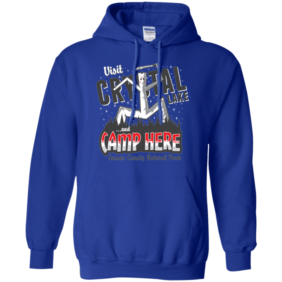 Sweatshirts Royal / Small CAMP HERE Pullover Hoodie